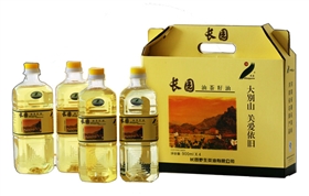 900mlX4长园牌压榨山茶油礼品装